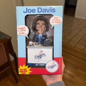 Joe Davis Dodgers Talking Bobblehead